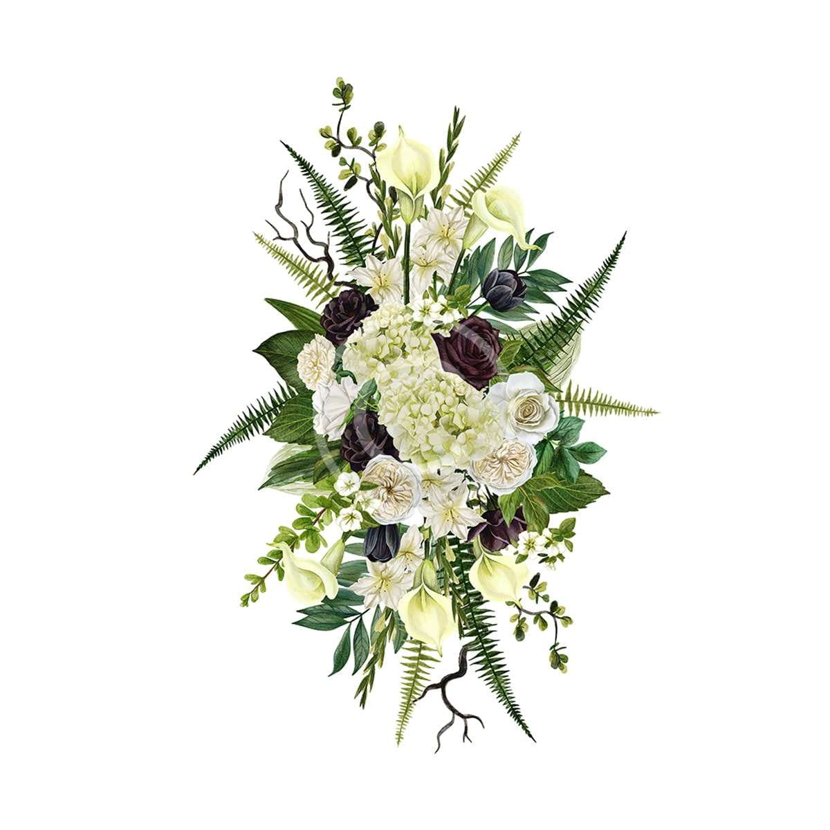 White Casket Adornment